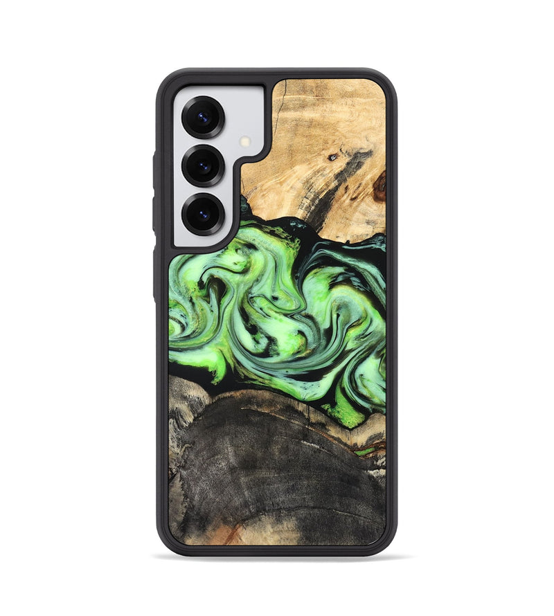 Galaxy S25 Wood Phone Case - Moshe (Green, 827070)