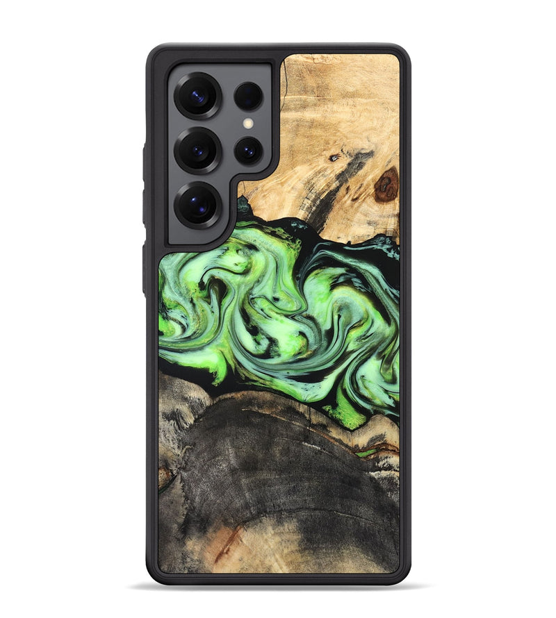 Galaxy S25 Ultra Wood Phone Case - Moshe (Green, 827070)
