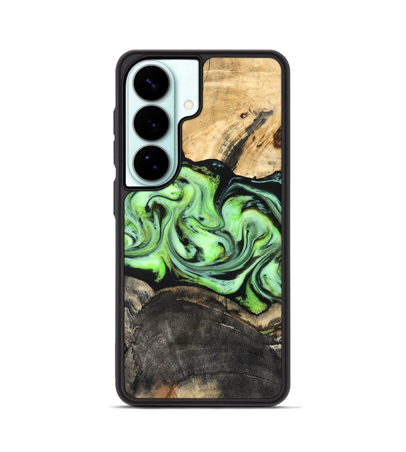 Galaxy S26 Wood Phone Case - Moshe (Green, 827070)