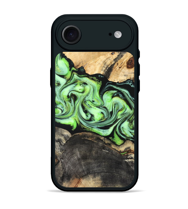 iPhone 17 Air Wood Phone Case - Moshe (Green, 827070)