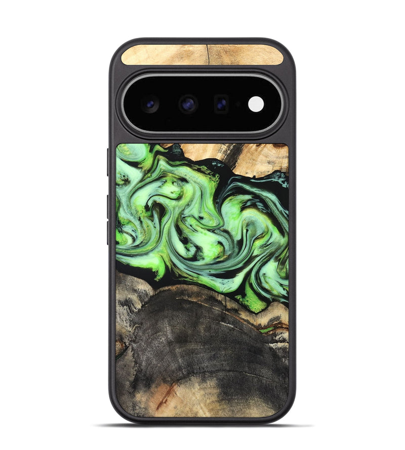 Pixel 11 Wood Phone Case - Moshe (Green, 827070)
