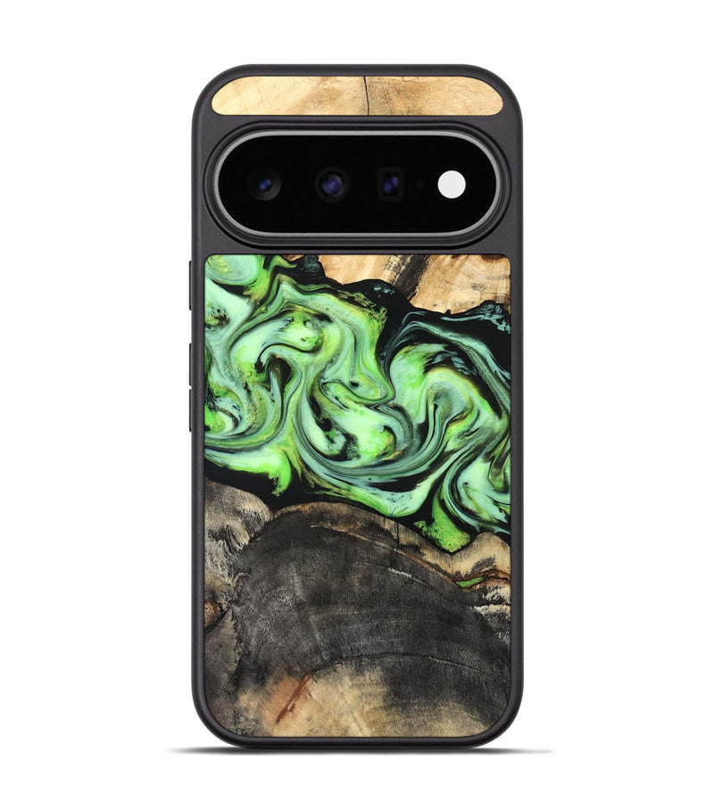 Pixel 11 Pro Wood Phone Case - Moshe (Green, 827070)