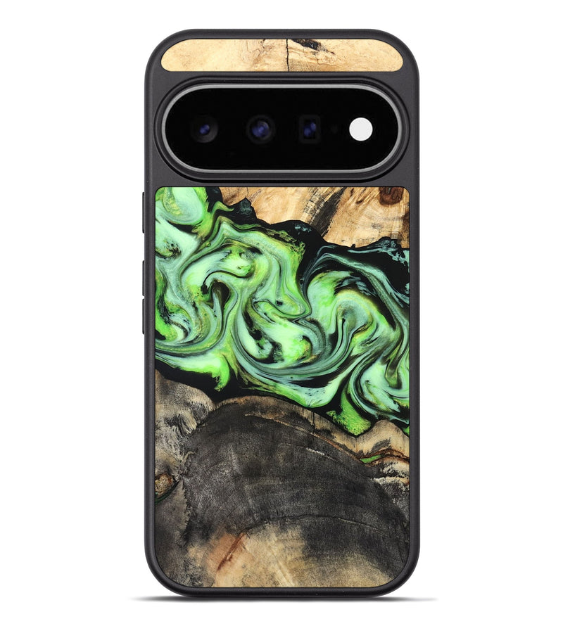 Pixel 11 Pro XL Wood Phone Case - Moshe (Green, 827070)