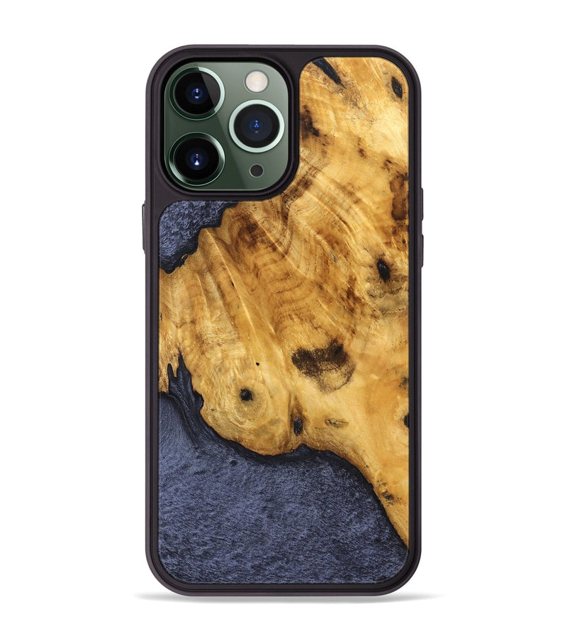 iPhone 13 Pro Max Wood Phone Case - Green (Wood Burl, 827073)