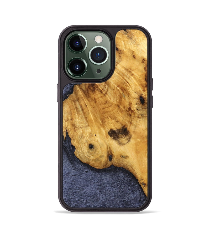 iPhone 13 Pro Wood Phone Case - Green (Wood Burl, 827073)