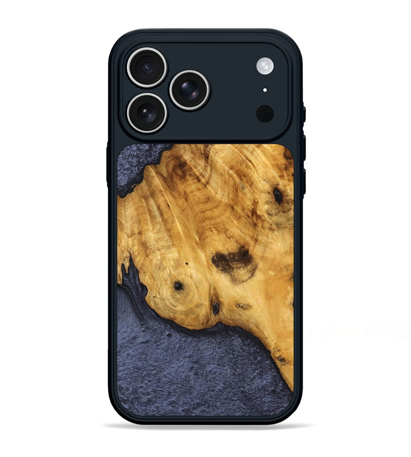 iPhone 17 Pro Max Wood Phone Case - Green (Wood Burl, 827073)