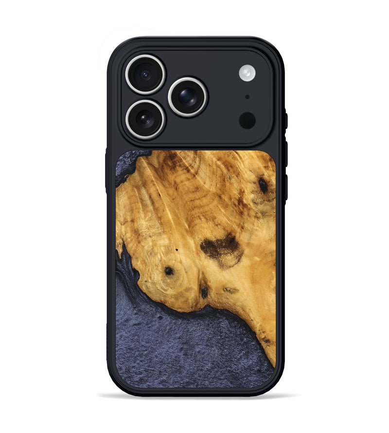 iPhone 17 Pro Wood Phone Case - Green (Wood Burl, 827073)