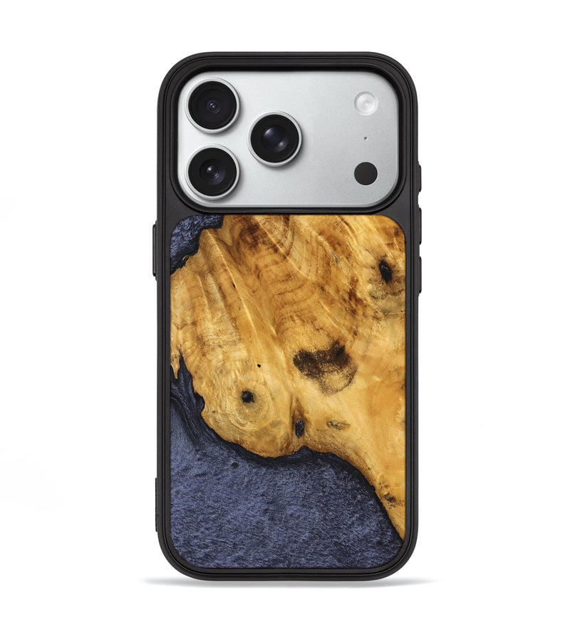 iPhone 18 Pro Wood Phone Case - Green (Wood Burl, 827073)