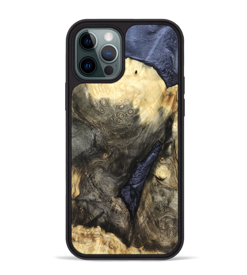 iPhone 12 Pro Max Wood Phone Case - Violet (Wood Burl, 827077)