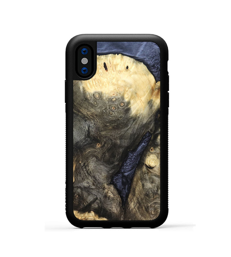 iPhone Xs Wood Phone Case - Violet (Wood Burl, 827077)