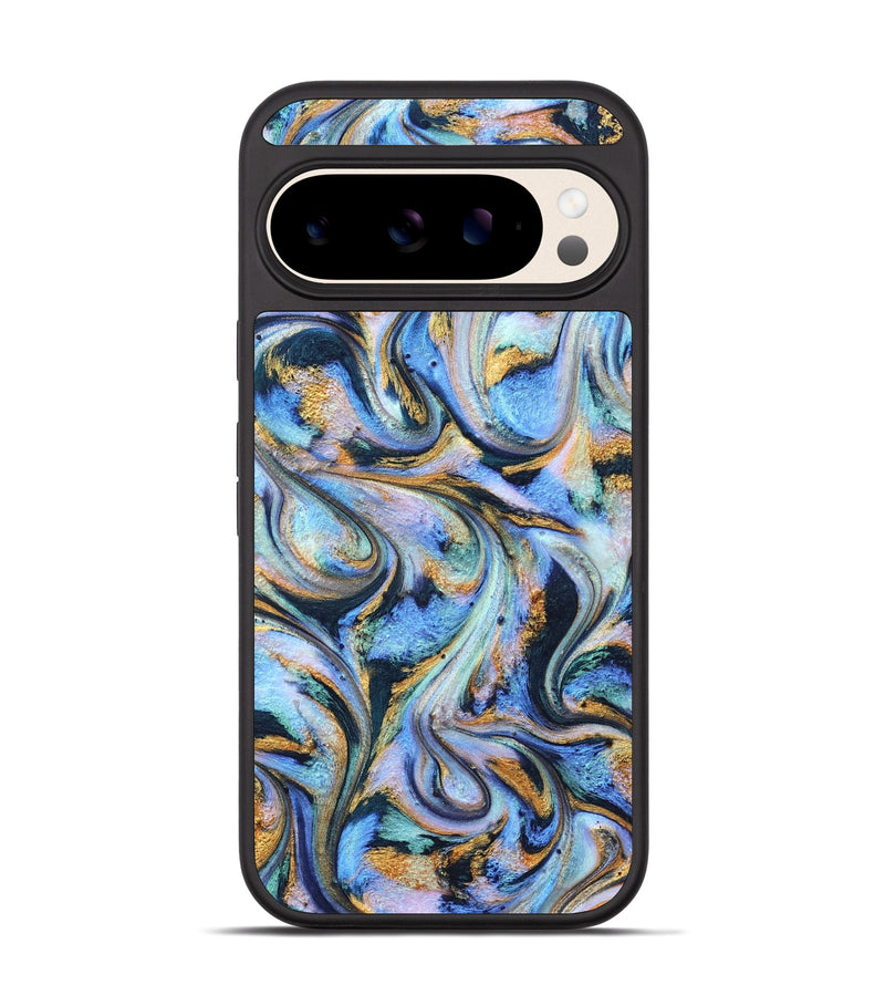 Pixel 10 ResinArt Phone Case - Albin (Teal & Gold, 827085)