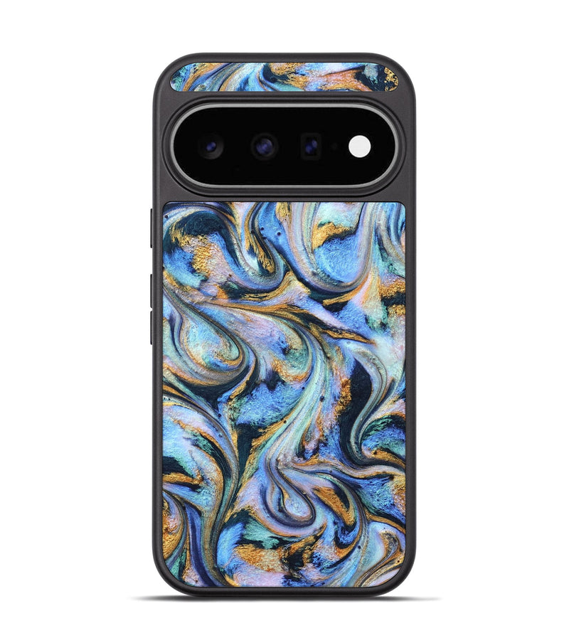 Pixel 11 ResinArt Phone Case - Albin (Teal & Gold, 827085)