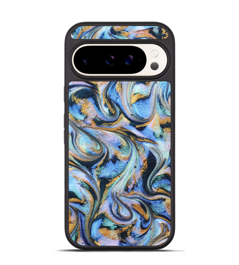 Pixel 9 ResinArt Phone Case - Albin (Teal & Gold, 827085)