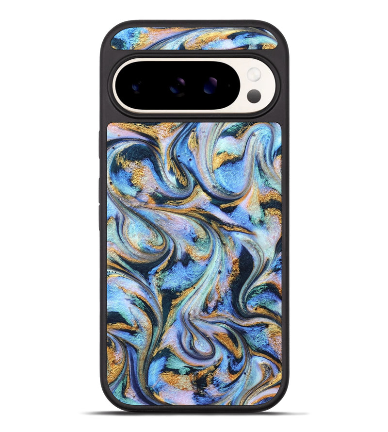 Pixel 9 Pro XL ResinArt Phone Case - Albin (Teal & Gold, 827085)