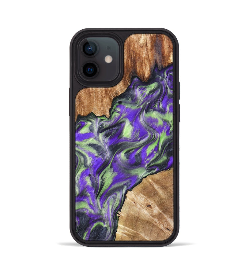 iPhone 12 Wood Phone Case - Arminta (Purple, 827092)