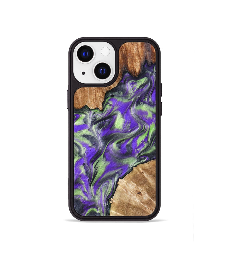 iPhone 13 mini Wood Phone Case - Arminta (Purple, 827092)