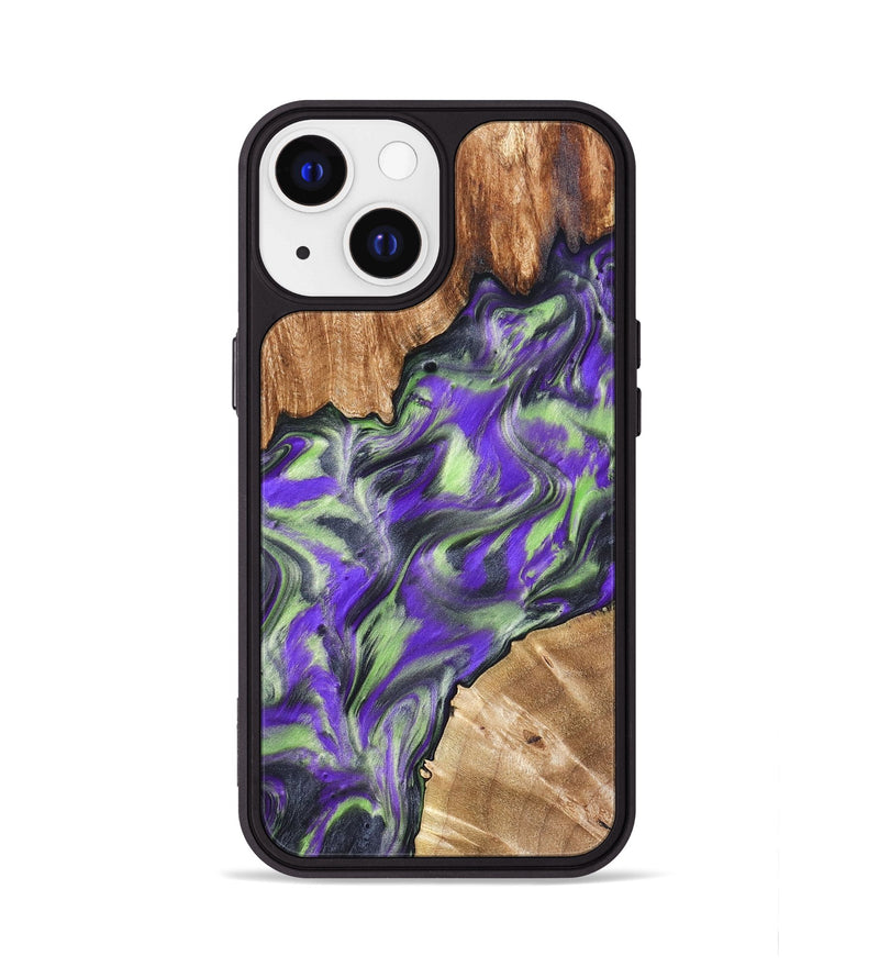 iPhone 13 Wood Phone Case - Arminta (Purple, 827092)