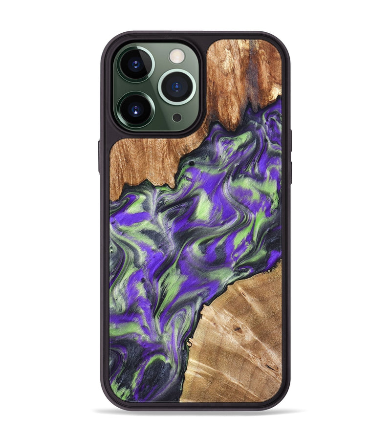 iPhone 13 Pro Max Wood Phone Case - Arminta (Purple, 827092)