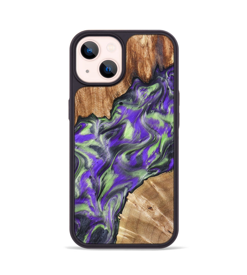 iPhone 14 Wood Phone Case - Arminta (Purple, 827092)