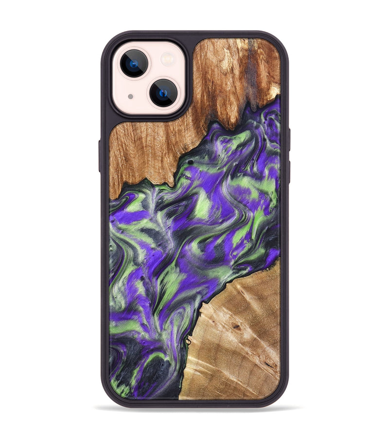 iPhone 14 Plus Wood Phone Case - Arminta (Purple, 827092)
