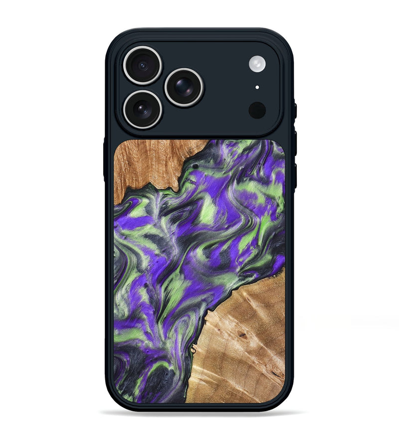 iPhone 17 Pro Max Wood Phone Case - Arminta (Purple, 827092)