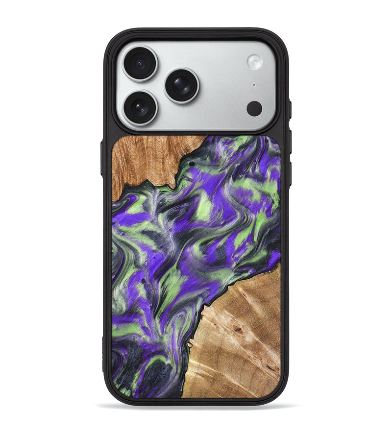 iPhone 18 Pro Max Wood Phone Case - Arminta (Purple, 827092)