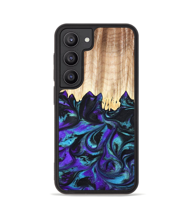 Galaxy S23 Wood Phone Case - Micheal (Purple, 827093)