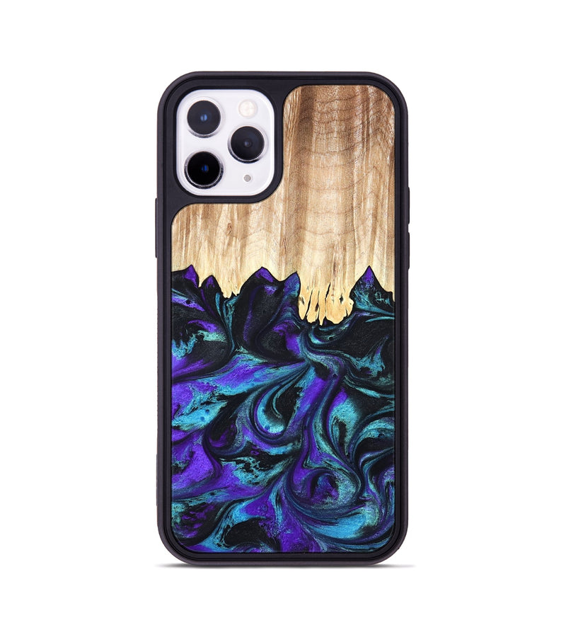 iPhone 11 Pro Wood Phone Case - Micheal (Purple, 827093)