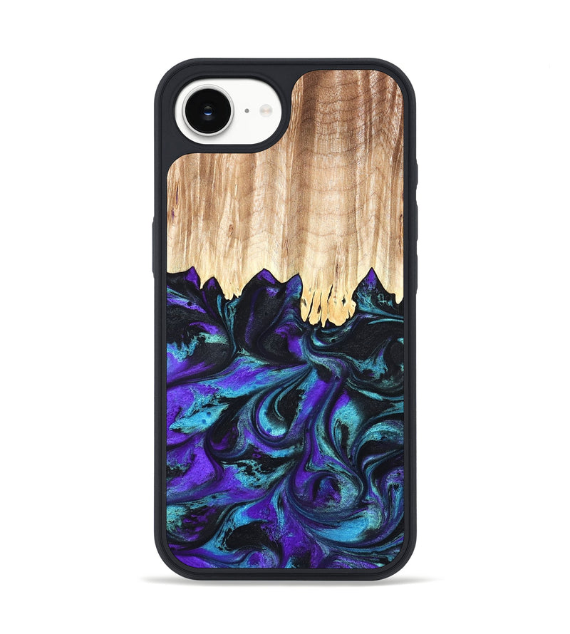 iPhone 16e Wood Phone Case - Micheal (Purple, 827093)