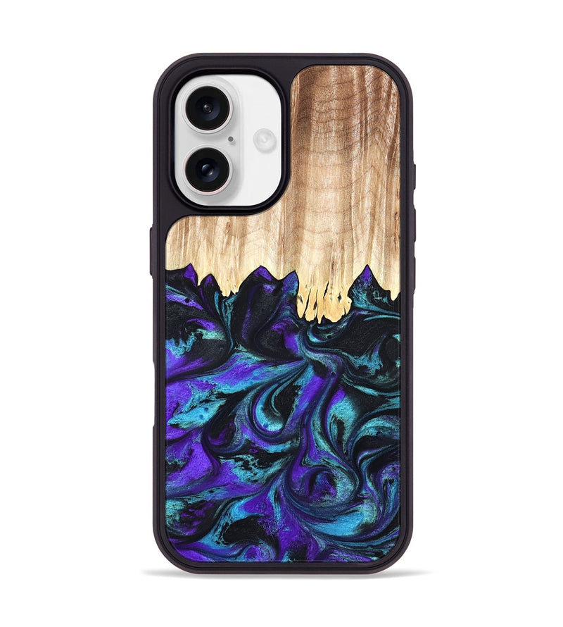 iPhone 17 Wood Phone Case - Micheal (Purple, 827093)