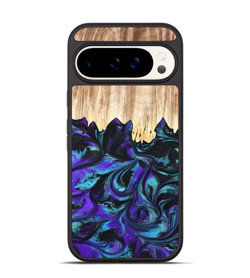Pixel 9 Wood Phone Case - Micheal (Purple, 827093)