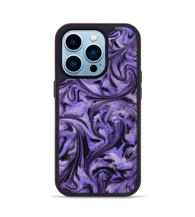 iPhone 14 Pro ResinArt Phone Case - Roberta (Purple, 827094)