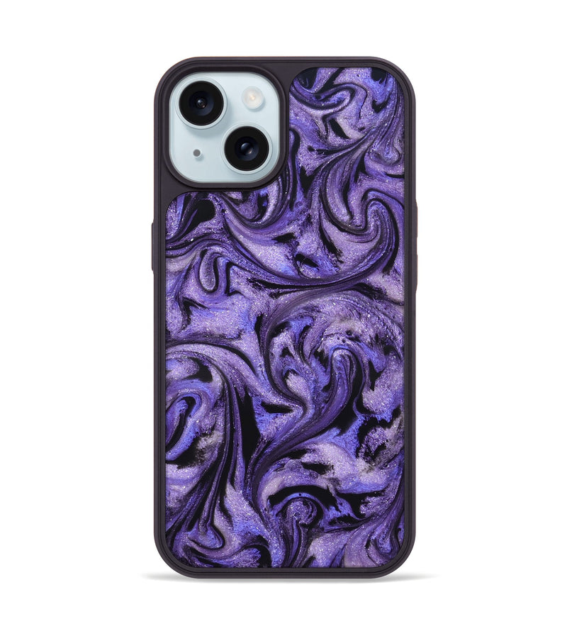 iPhone 15 ResinArt Phone Case - Roberta (Purple, 827094)