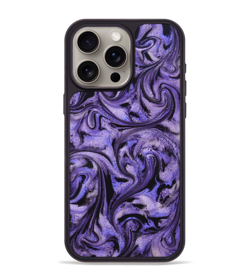 iPhone 15 Pro Max ResinArt Phone Case - Roberta (Purple, 827094)