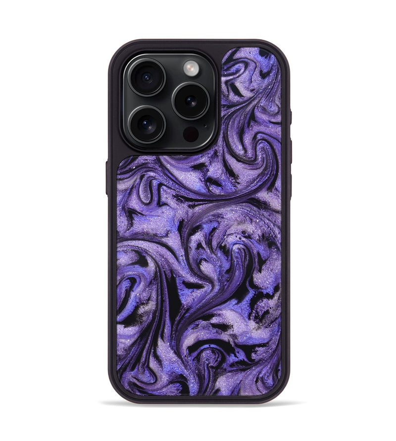iPhone 15 Pro ResinArt Phone Case - Roberta (Purple, 827094)