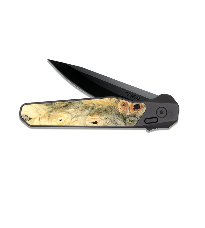 EDC Dark Slate Wood Pocket Knife - Rishi (Solid Wood, 827100)