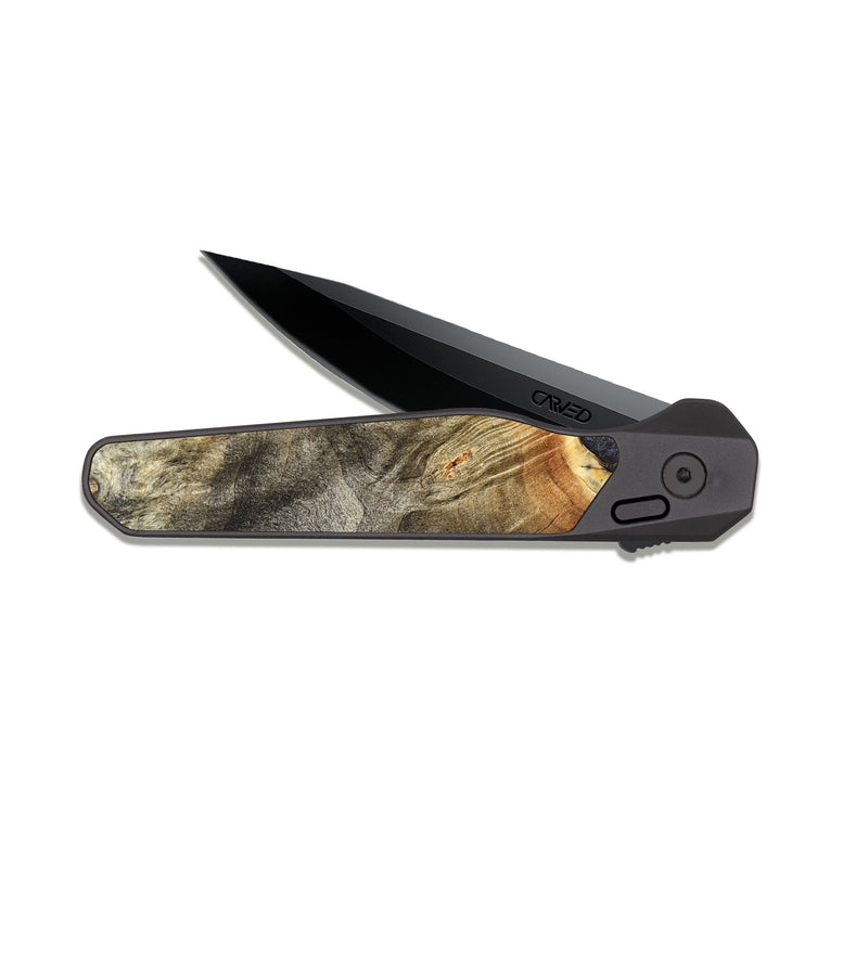 EDC Dark Slate Wood Pocket Knife - Ted (Wood Burl, 827102)