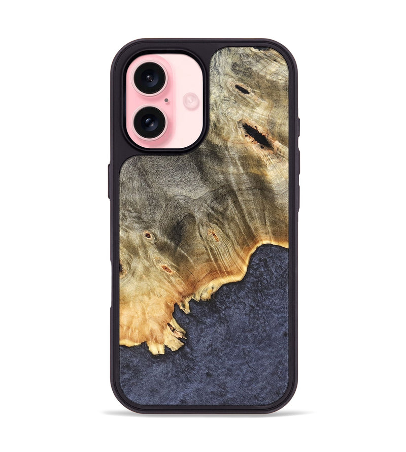 iPhone 16 Wood Phone Case - Ted (Wood Burl, 827102)