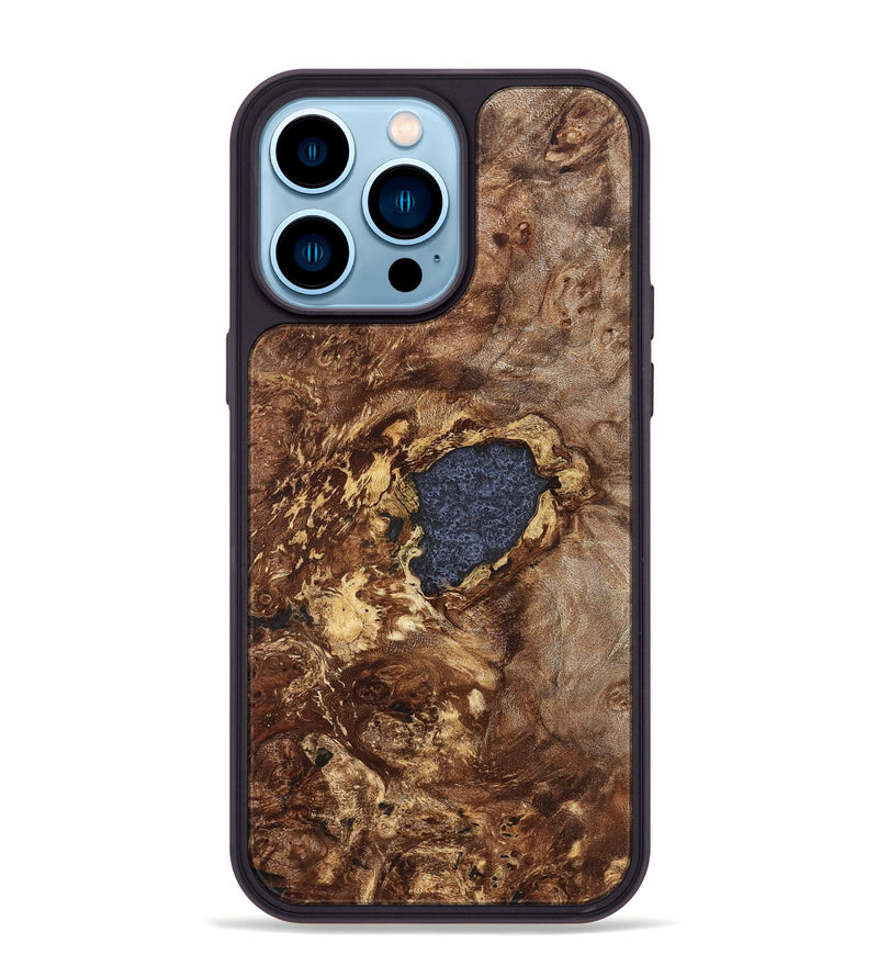 iPhone 14 Pro Max Wood Phone Case - Lila (Wood Burl, 827106)