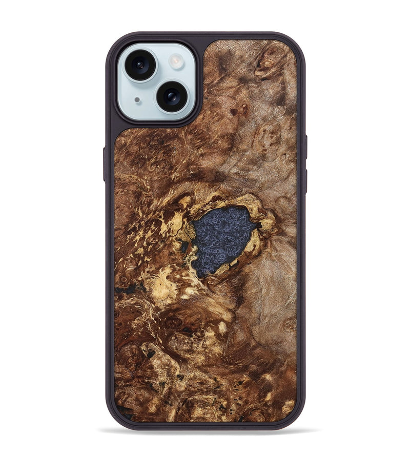 iPhone 15 Plus Wood Phone Case - Lila (Wood Burl, 827106)
