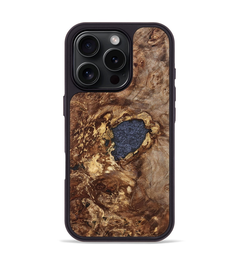 iPhone 16 Pro Wood Phone Case - Lila (Wood Burl, 827106)