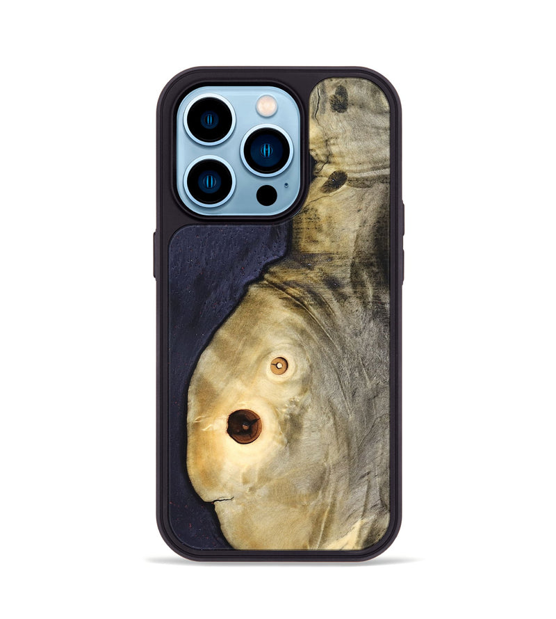 iPhone 14 Pro Wood Phone Case - Corinne (Wood Burl, 827108)