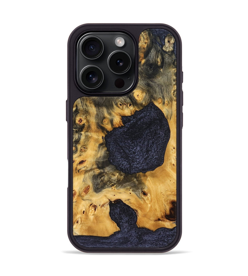 iPhone 16 Pro Wood Phone Case - Philip (Wood Burl, 827109)