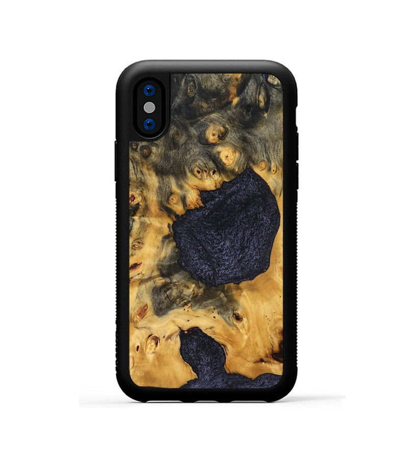 iPhone Xs Wood Phone Case - Philip (Wood Burl, 827109)