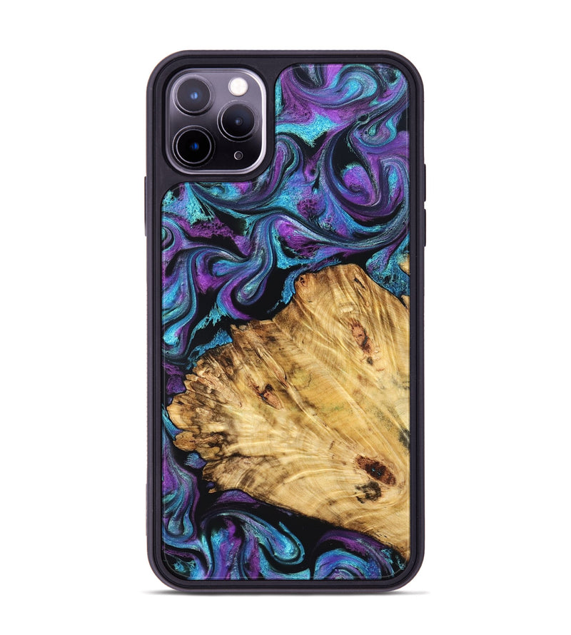 iPhone 11 Pro Max Wood Phone Case - Daren (Purple, 827111)
