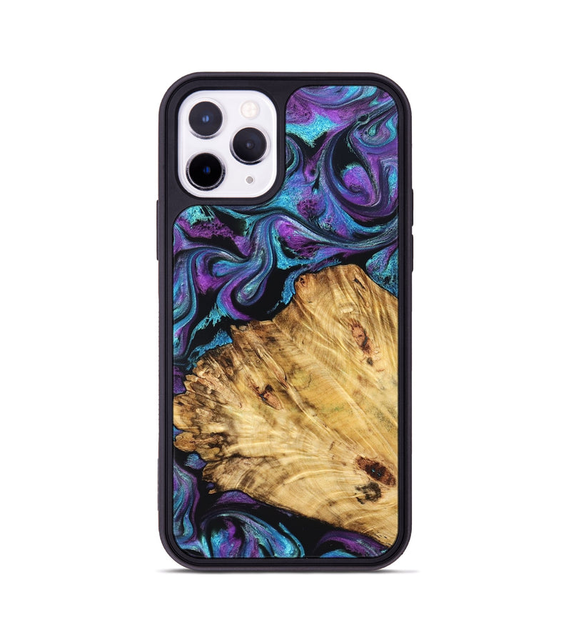 iPhone 11 Pro Wood Phone Case - Daren (Purple, 827111)