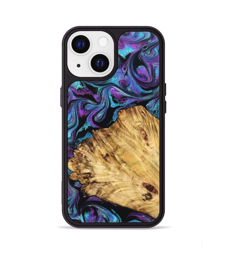 iPhone 13 Wood Phone Case - Daren (Purple, 827111)