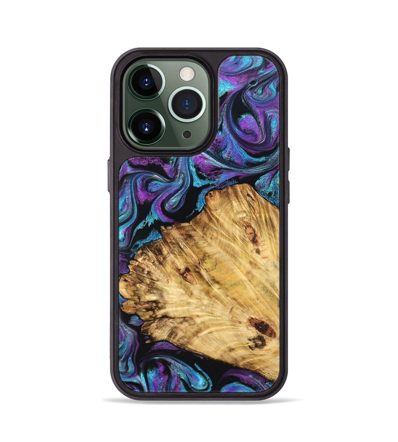 iPhone 13 Pro Wood Phone Case - Daren (Purple, 827111)