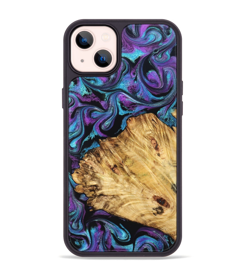 iPhone 14 Plus Wood Phone Case - Daren (Purple, 827111)