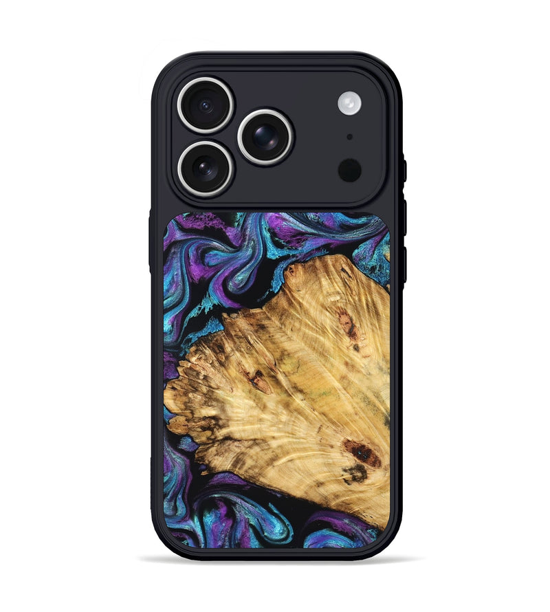 iPhone 17 Pro Wood Phone Case - Daren (Purple, 827111)